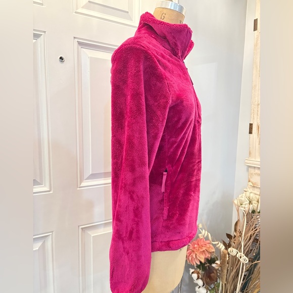 The North Face Women's Fleece 1/4 Zip‎ Jacket Roxbury Pink S/P Warm BaseLayer - Picture 3 of 13
